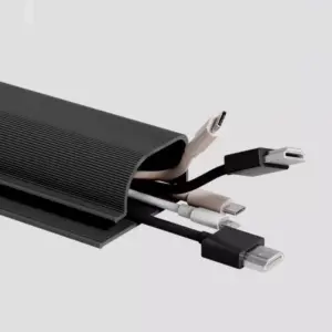 40cm Black PVC Desk Cable Management Tray 8 Se954e7580a664126befafba1525879ddn