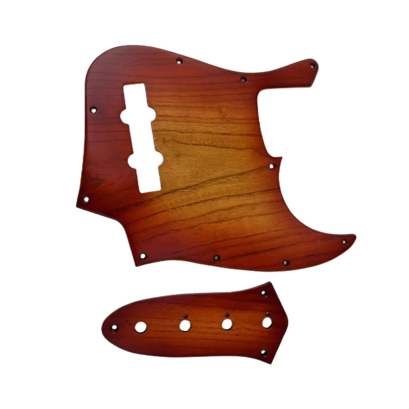 Ailanthus Wood Pickguard for J. Bass 2 Ailanthus Wood Pickguard for J. Bass - Image 2