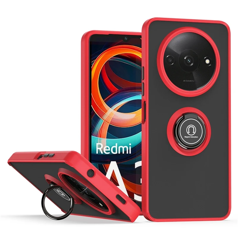Xiaomi Redmi A3 Matte Shockproof Case with Ring Stand 7 Xiaomi Redmi A3 Matte Shockproof Case with Ring Stand - Image 7