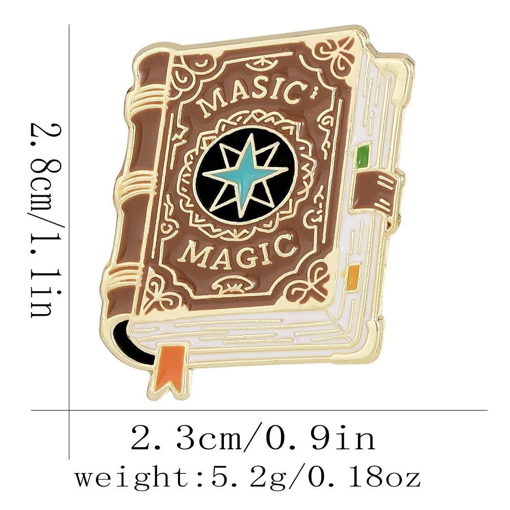 Halloween Book-Shaped Brooch in Vintage Style 8 Halloween Book-Shaped Brooch in Vintage Style - Image 8