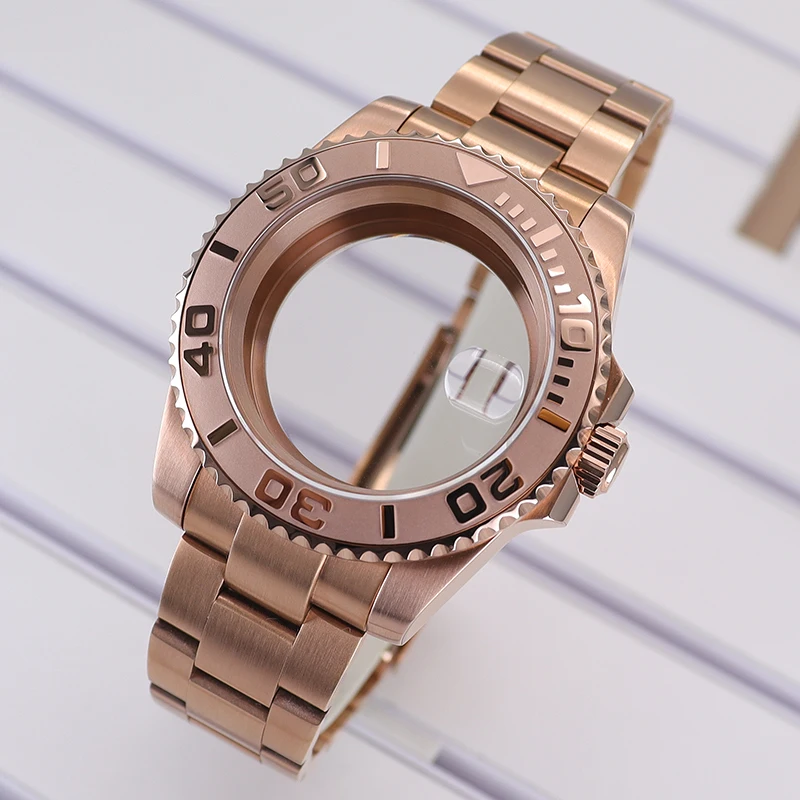 40mm Rose Gold Stainless Steel Watch Case Model RG4040 3 40mm Rose Gold Stainless Steel Watch Case Model RG4040 - Image 3