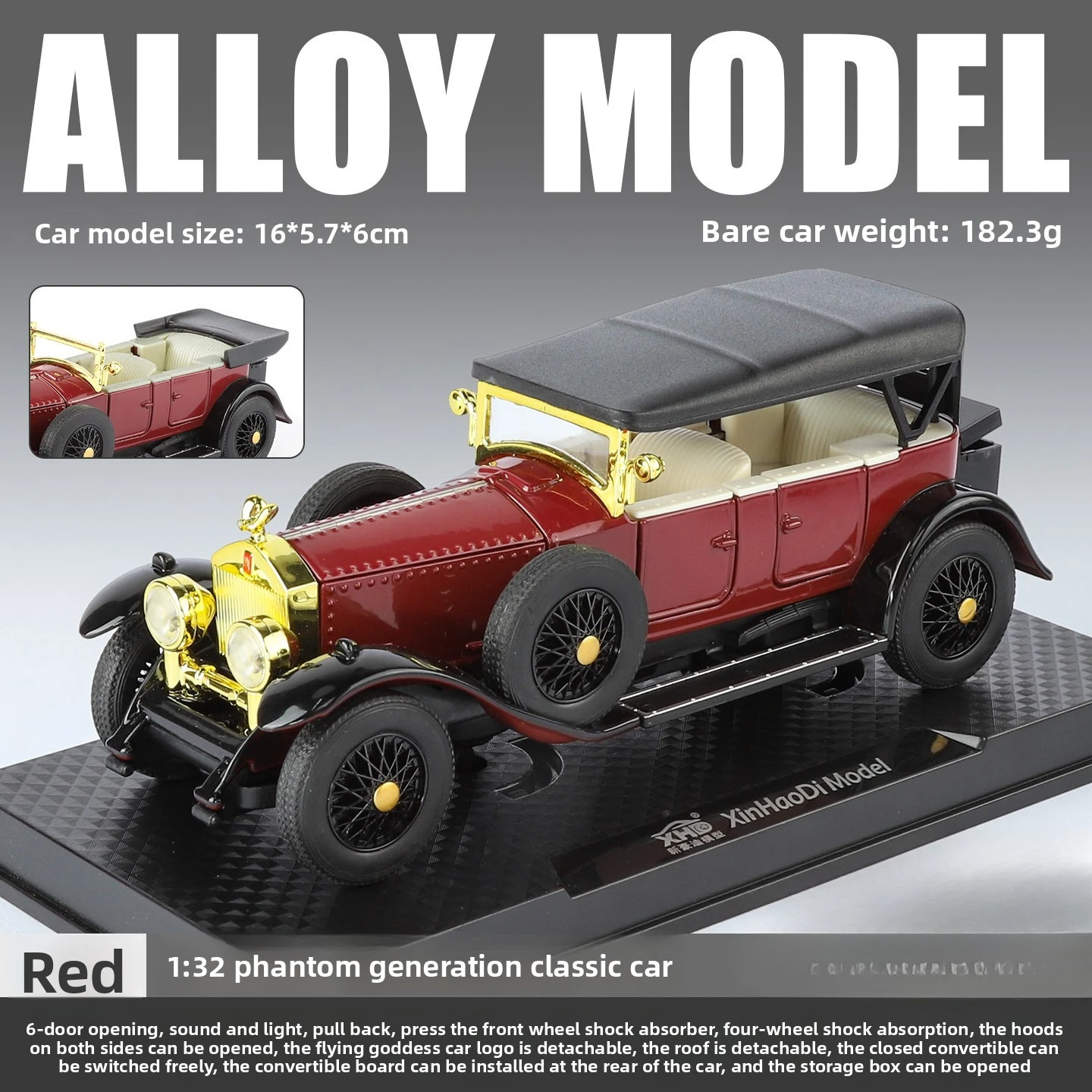 Vintage Blue Diecast Car Model 1:32 Scale 9 Vintage Blue Diecast Car Model 1:32 Scale - Image 9