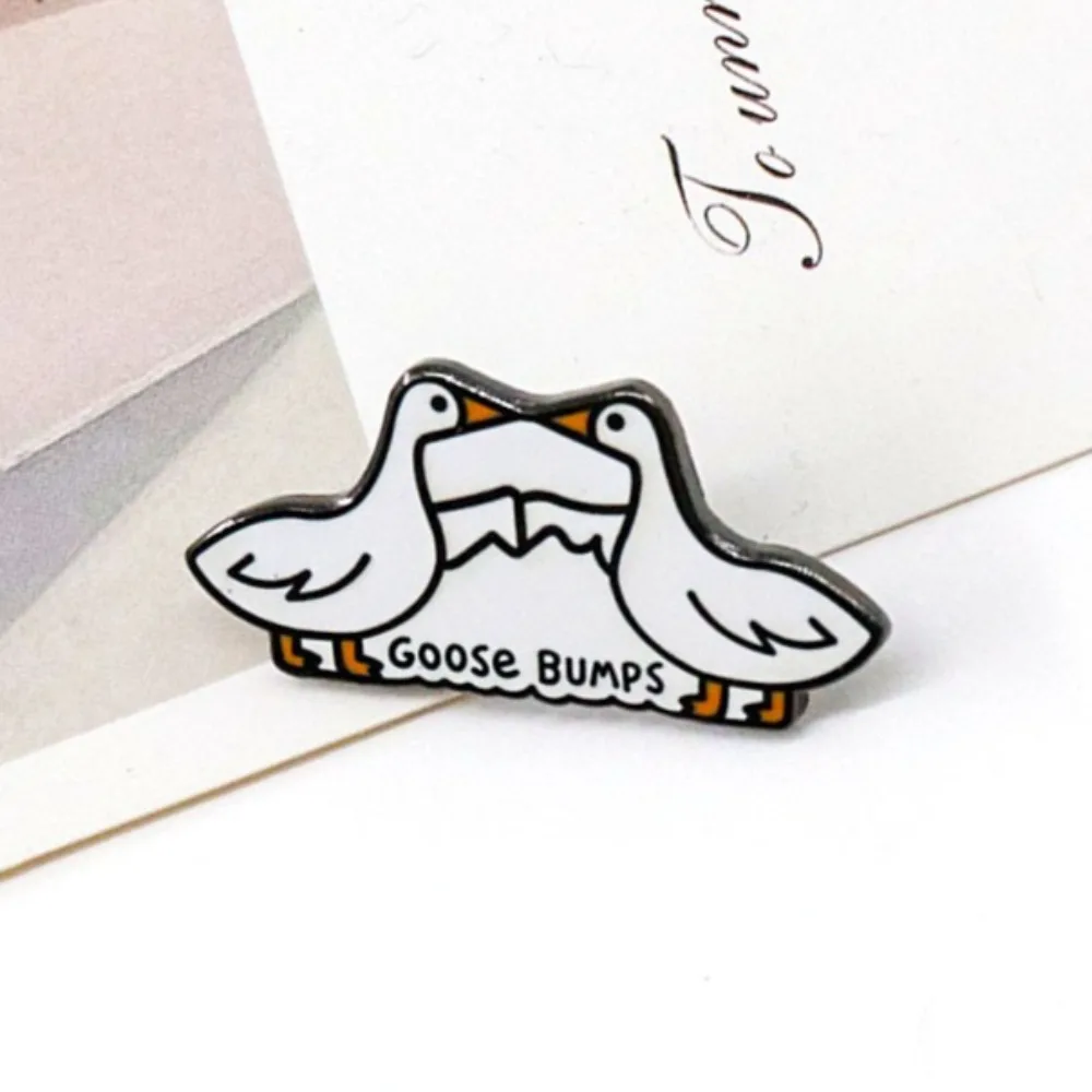 Goose Bumps Humorous Enamel Pin 3cm 3 Goose Bumps Humorous Enamel Pin 3cm - Image 3
