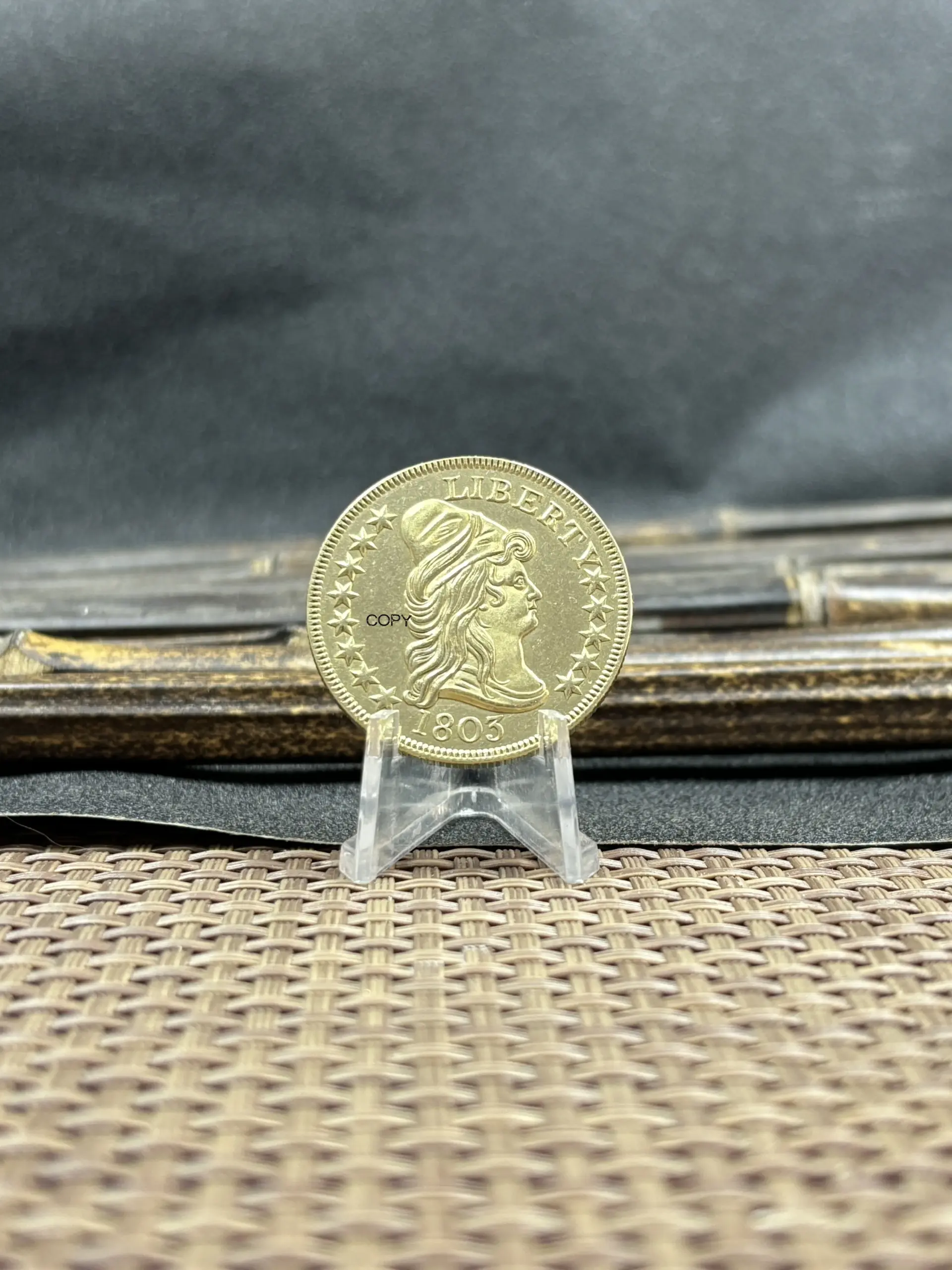 Vintage 1803 Liberty Gold Replica Coin 3 Vintage 1803 Liberty Gold Replica Coin - Image 3