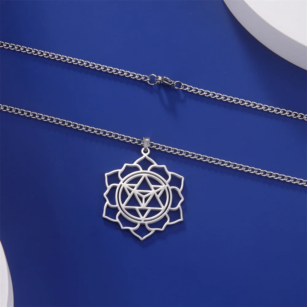 Stainless Steel Merkaba Star Necklace 4 Stainless Steel Merkaba Star Necklace - Image 4