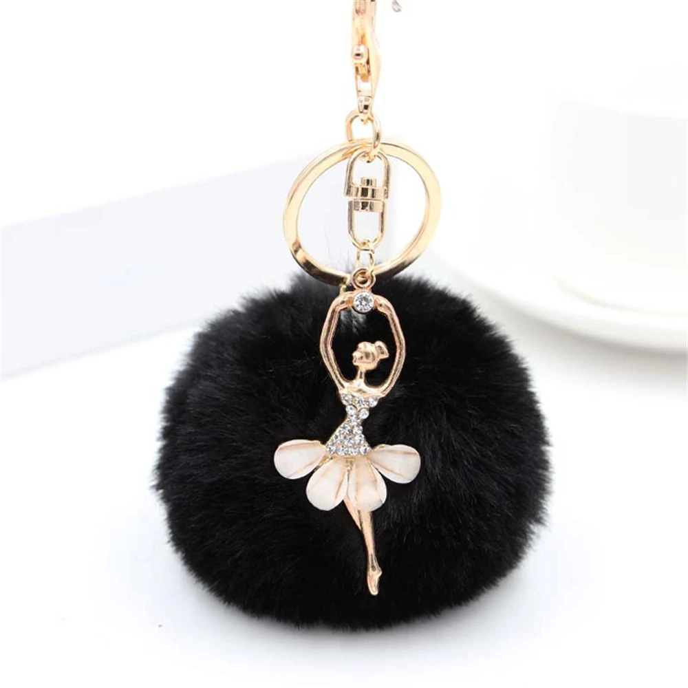 Rhinestone Ballerina Keychain for Women 7 Rhinestone Ballerina Keychain for Women - Image 7