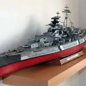 WWII German Battleship Paper Model 1/280 9 Sea9707f50ad54d0c8de025c98300c2eaR