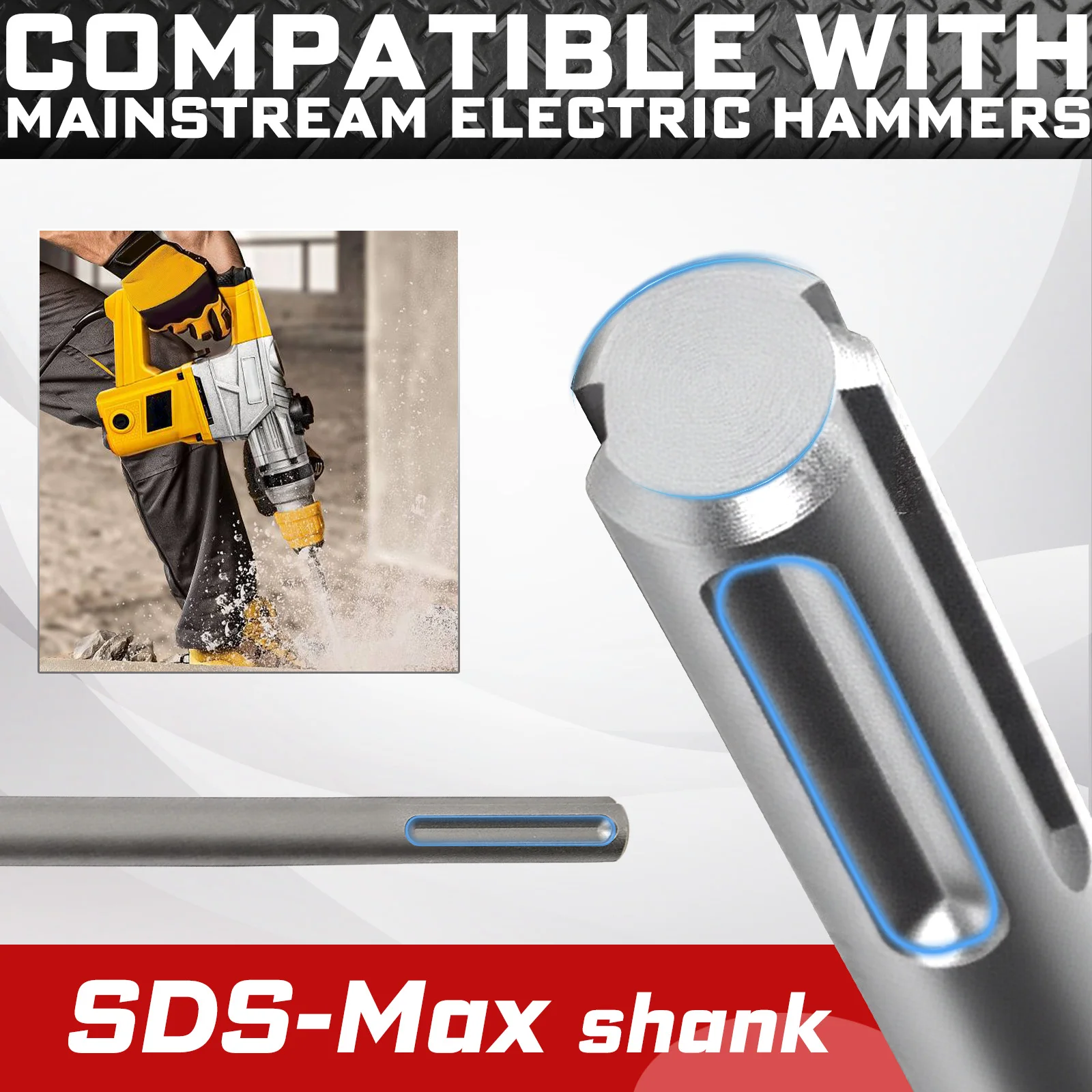 7.9-Inch SDS-Max Floor Scraper Chisel 6 7.9-Inch SDS-Max Floor Scraper Chisel - Image 6