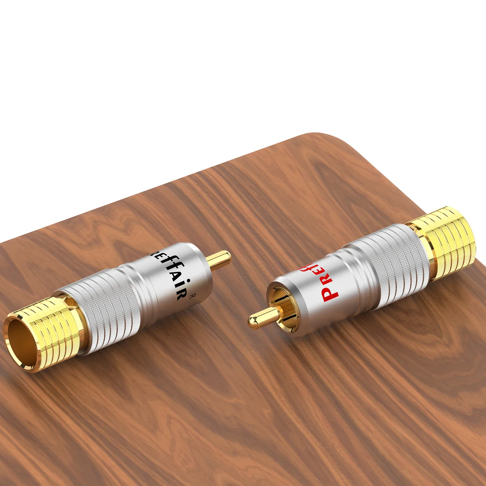 Gold-Plated RCA Connectors with Lotus Head Design 4 Gold-Plated RCA Connectors with Lotus Head Design - Image 4