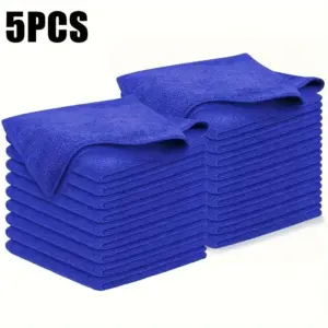 Vibrant Blue Microfiber Cleaning Cloths Set 17 Seb07de782494454ea493680395314d0ca