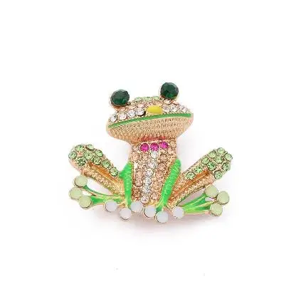 Retro Frog Brooch with Gold Bowtie 9 Retro Frog Brooch with Gold Bowtie - Image 9