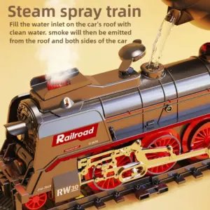 Retro Steam Locomotive Model RC Train Set 15 Seb251b946a9a4c22a34385edc530304cb