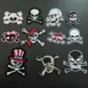 Punk Skull Embroidery Iron-On Patch