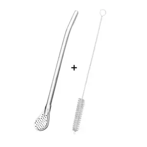 Stainless Steel Drinking Straw Spoon 17.2cm 19 Seb44d427f3b647fea8dc05b35984a69cd