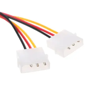 Dual 4Pin IDE to 6Pin Power Extension Cable 17cm 7 Seb47c377d7314ad39abb179852ec95196