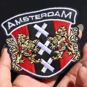 Amsterdam Embroidered Iron-On Patch 9x8.9 cm 6 Seb5b6f31e363451e833db8cee81bd6abs