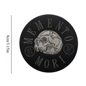 MEMENTO MORI Skull Patch with Embroidery 11 Seb6944e0519440348e628e4beef16f4aK 1