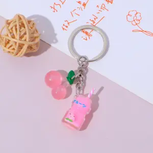 Creative Cherry Ice Cream Cup Keychain in Colors 19 Seb7dca8853274fa4956f5253f76bb981Q