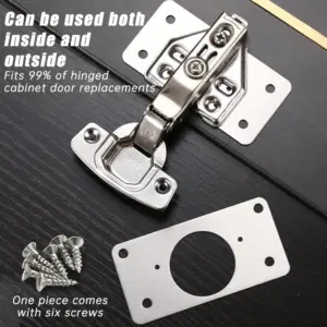 Stainless Steel Cabinet Hinge Repair Plates Set 13 Seb88c58482134446b2fb621144cfc7f30