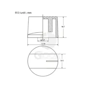 Flat Head Guitar Knobs Set for 6mm Potentiometers 10 Sebaca9d5edb34a3bab90616b8a6f65ee2