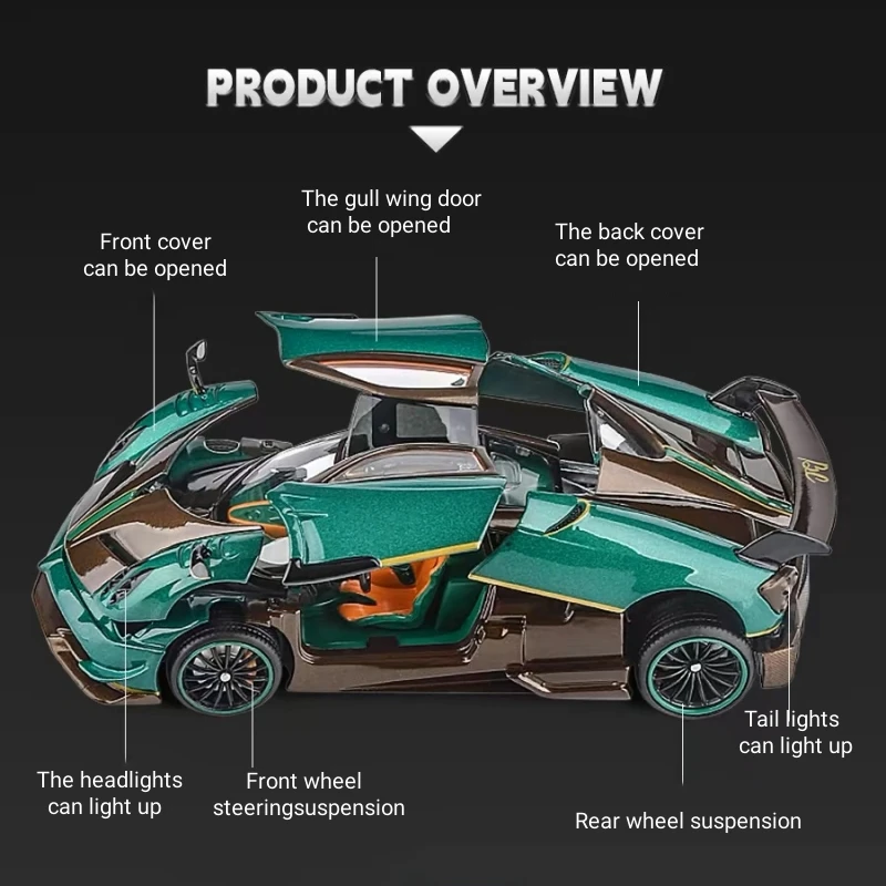 1:32 Pagani Huayra Diecast Model Car 6 1:32 Pagani Huayra Diecast Model Car - Image 6