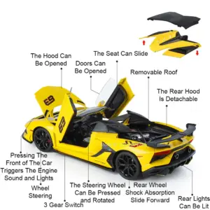 Vibrant Green Lamborghini SVJ63 Diecast Model 14 Sebe78087652f48d78accea77da6fca833