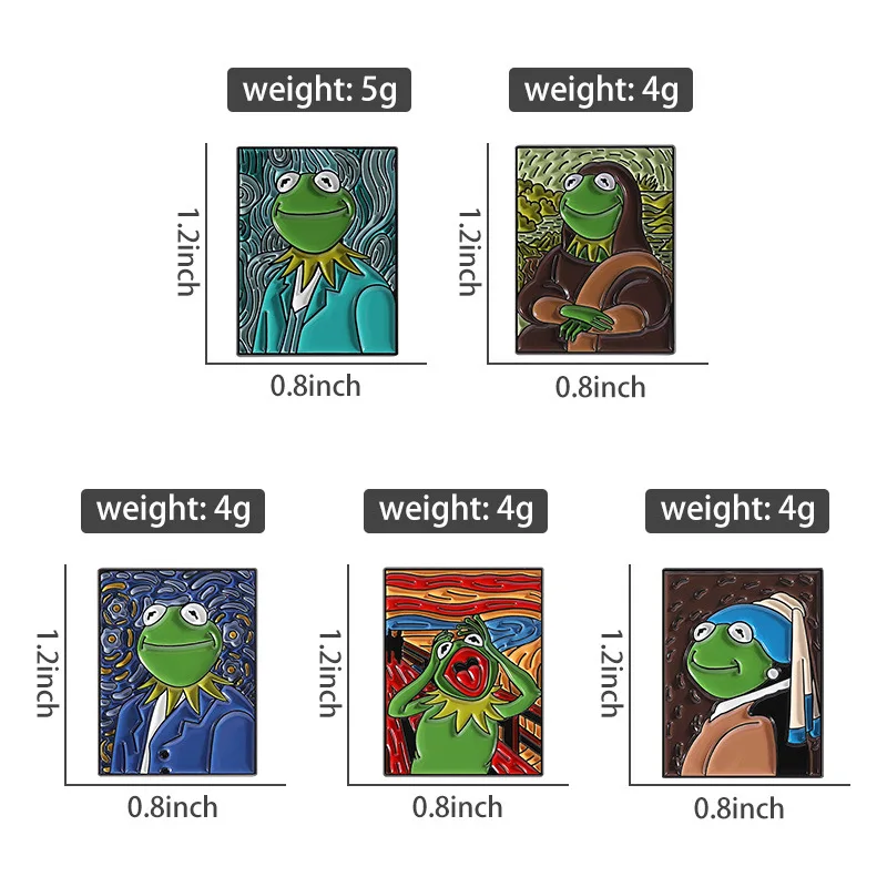 Vibrant Artistic Frog Brooch in Zinc Alloy 4 Vibrant Artistic Frog Brooch in Zinc Alloy - Image 4