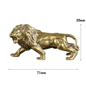 Vintage Brass Lion Sculpture for Home or Office 13 Sec135d5c5acb4080840c31e19cbd8ea6C