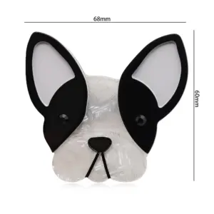 Acrylic Fighting Dog Brooch for Bags and Jackets 7 Sec3ad06087e14c44a216beb71b694c9bS