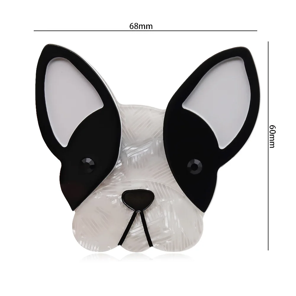 Acrylic Fighting Dog Brooch for Bags and Jackets 2 Acrylic Fighting Dog Brooch for Bags and Jackets - Image 2