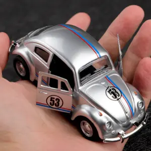 Silver Volkswagen Beetle 1:36 Scale Diecast Model 9 Sec4ec37c9a1c467fb40af9946fdfe520Y