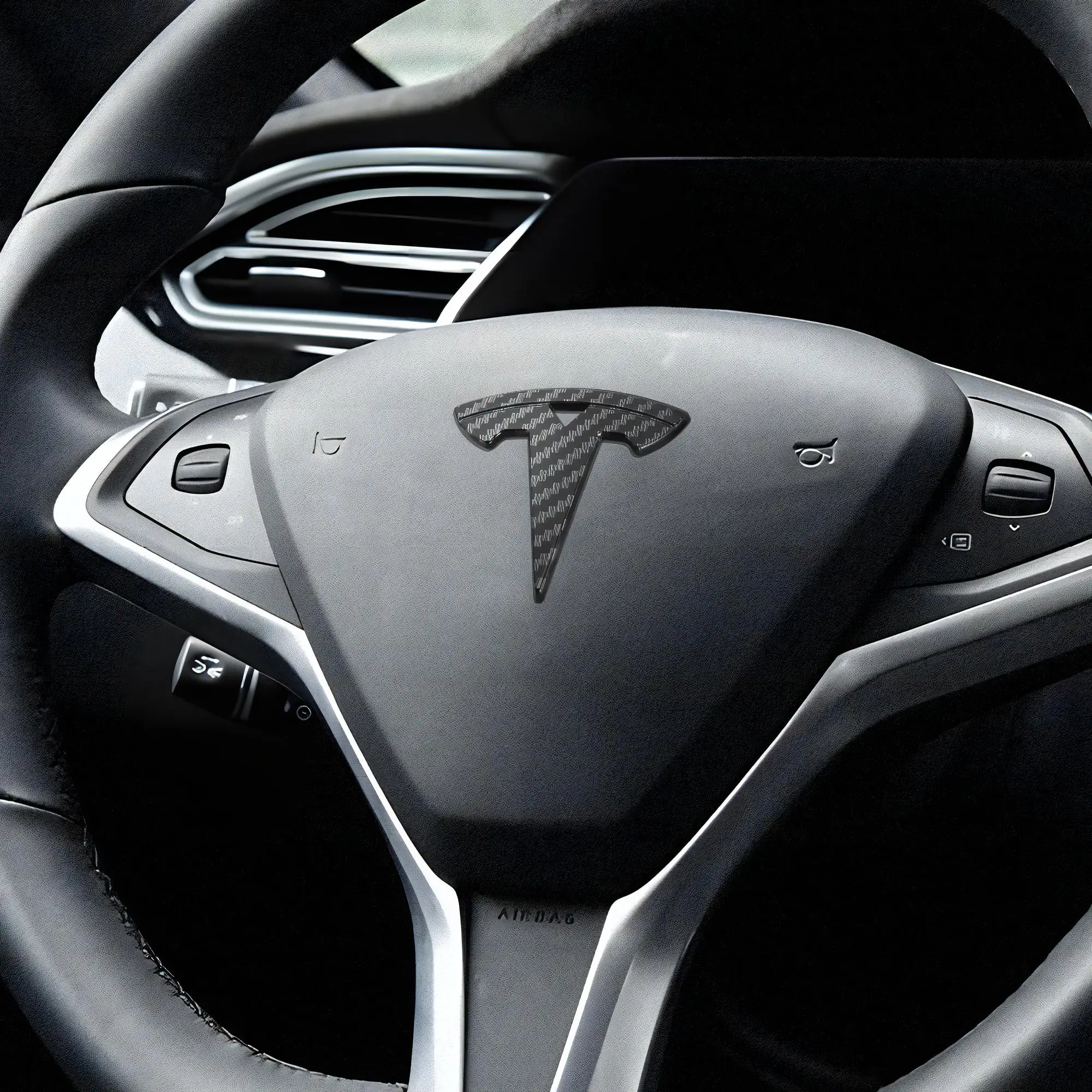 Tesla Model 3/Model S/Model X/Model Y 3D Steering Badge 6 Tesla Model 3/Model S/Model X/Model Y 3D Steering Badge - Image 6