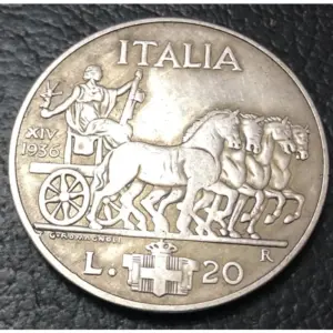 1936 Italy 20 Lire Vintage Replica Coin 5 Sec703d9071a84d38b09f401e4778a2abX