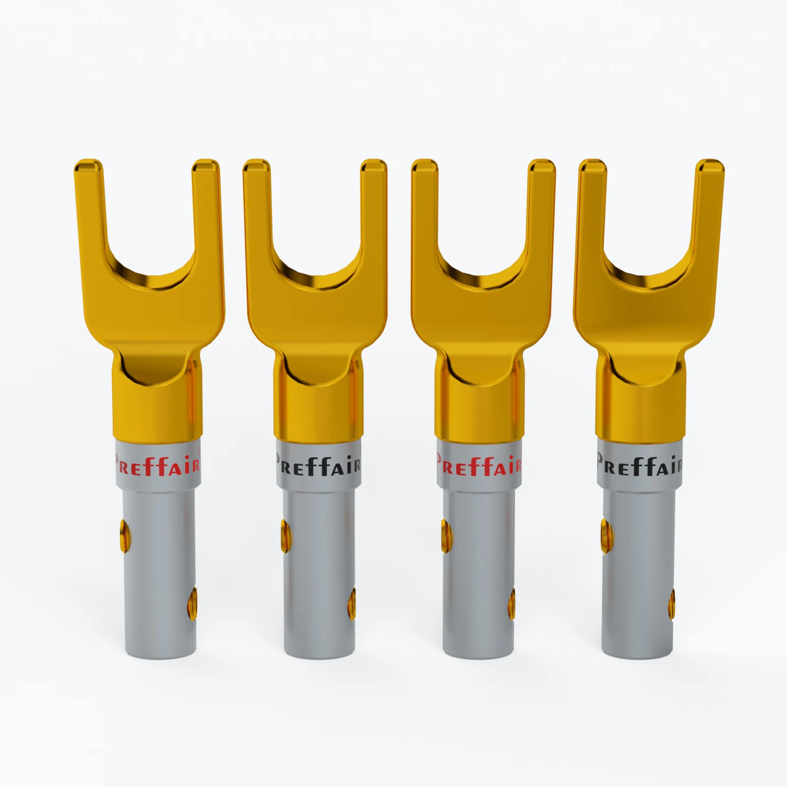 Gold-Plated Speaker Spade Connectors Set of 4 or 8 5 Gold-Plated Speaker Spade Connectors Set of 4 or 8 - Image 5