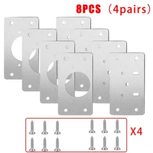 Stainless Steel Cabinet Hinge Repair Plates Set 18 Sec9a571d67e74d1084859133d9a12e58J