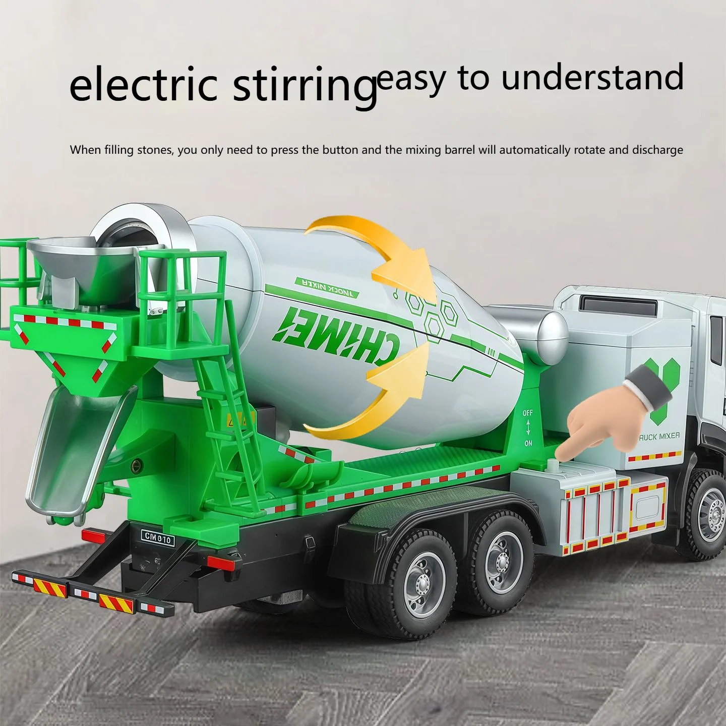 1:32 Scale Concrete Mixer Truck Model 3 1:32 Scale Concrete Mixer Truck Model - Image 3