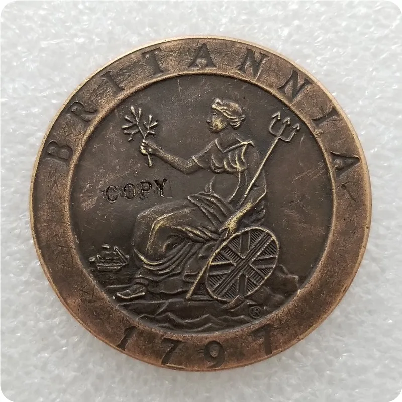 Vintage 1797 UK Penny Replica for Collectors 2 Vintage 1797 UK Penny Replica for Collectors - Image 2