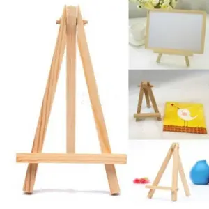 Mini Wooden Easel for Photos and Art Displays 7 Secdb3beca1ce46418b908f05626ba9ed9