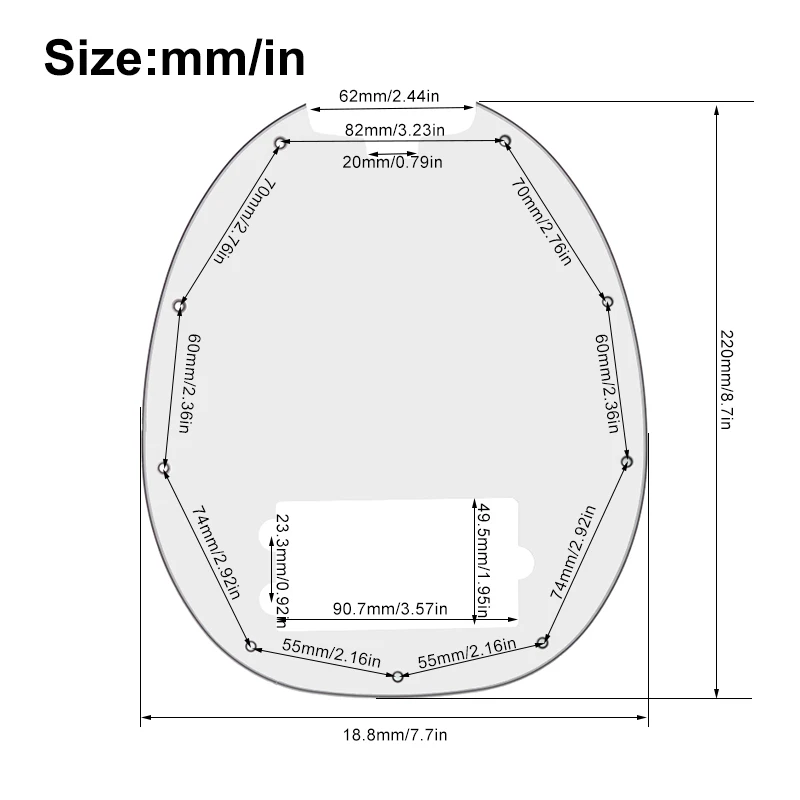 Vintage-Style Bass Pickguard for OLP Models 3 Vintage-Style Bass Pickguard for OLP Models - Image 3