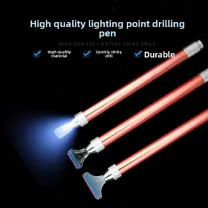 8-in-1 LED Diamond Painting Pen with Magnifier