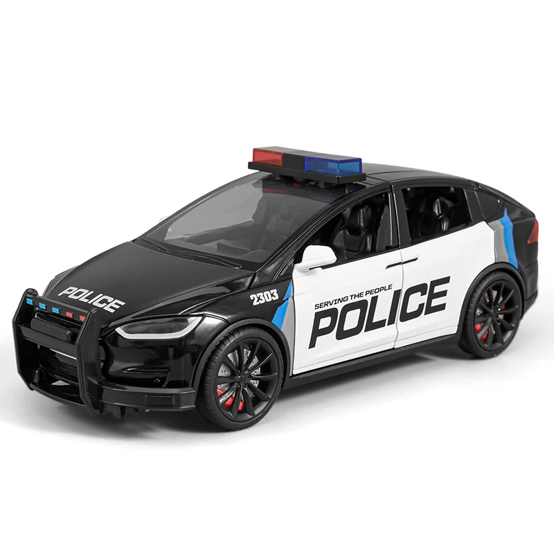 1:24 Scale Police Car Diecast Model 10 1:24 Scale Police Car Diecast Model - Image 10