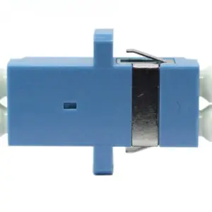 Blue LC-LC Duplex Fiber Optic Flange Adapter 7 Sed0be8a238764a3992688f916a02af53T