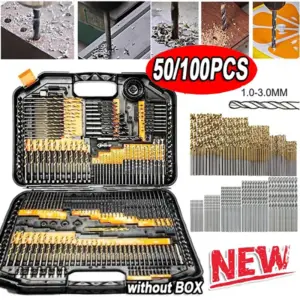 Titanium-Coated Drill Bit Set for Precision 11 Sed40e36c6c6348498e2a049461ec2031T