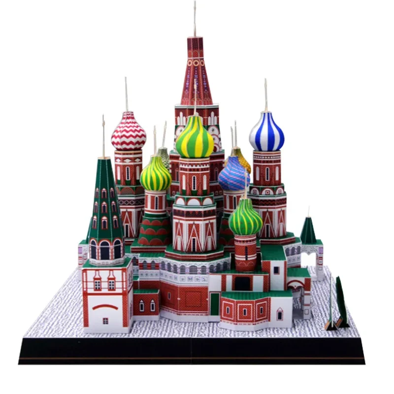Colorful 3D Saint Basil's Paper Model Kit 3 Colorful 3D Saint Basil's Paper Model Kit - Image 3