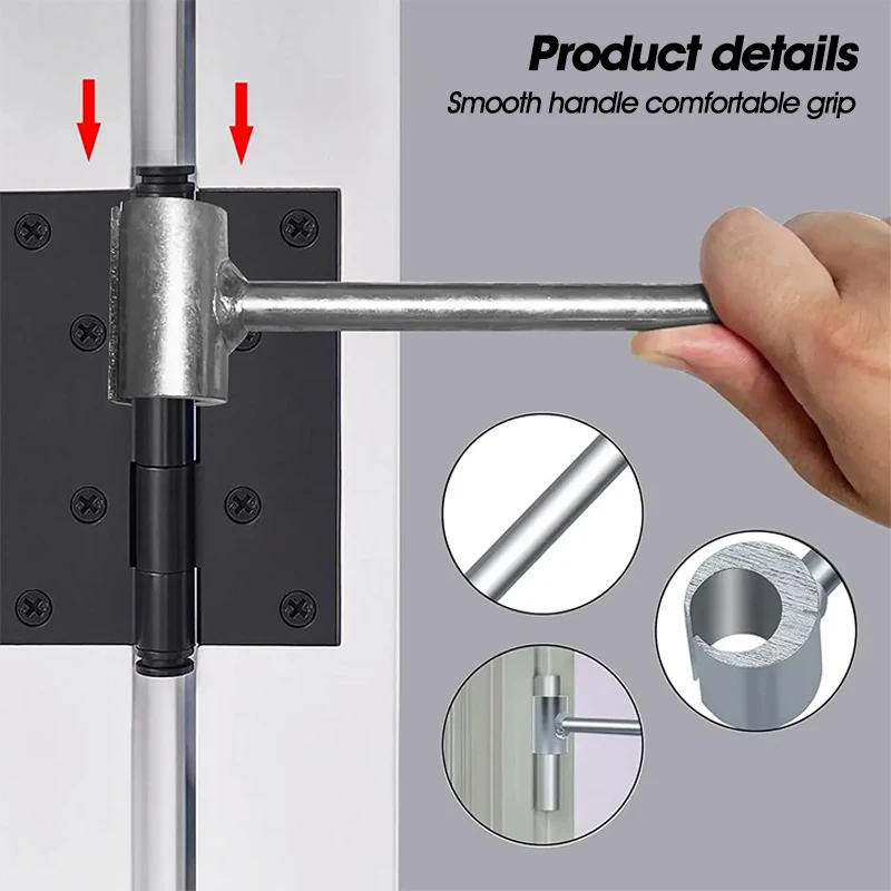 Steel Door Hinge Repair Wrench, Dual-Head, S & L 5 Steel Door Hinge Repair Wrench, Dual-Head, S & L - Image 5
