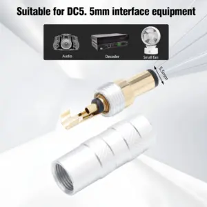 24K Gold-Plated DC Power Connector 5.5×2.1mm/2.5mm 13 Sedb7d7c575754eb98aa667e4fa2535e3w