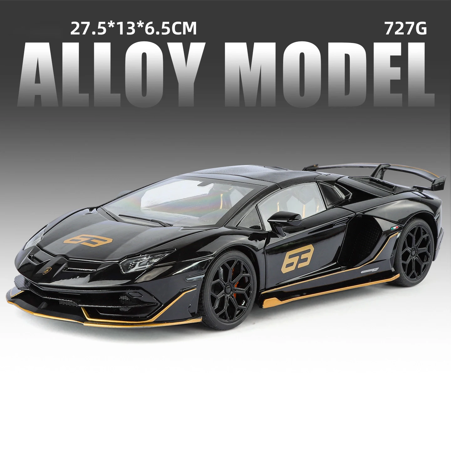 1:18 Lamborghini Aventador SVJ 63 Diecast Model 9 1:18 Lamborghini Aventador SVJ 63 Diecast Model - Image 9