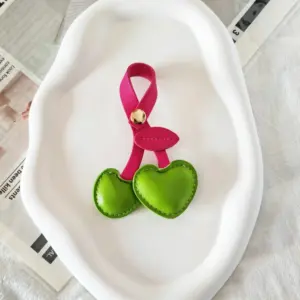 Cherry-Themed Leather Keychain for Women 16 Seddfb761d54a4a5faab10a556ea42922a