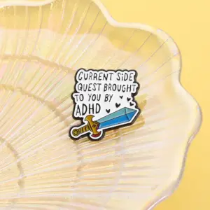 Playful Cartoon-Shaped Alloy Brooch with Speech Bubble 9 Sede47224a5b64059bd4cd65818043676e