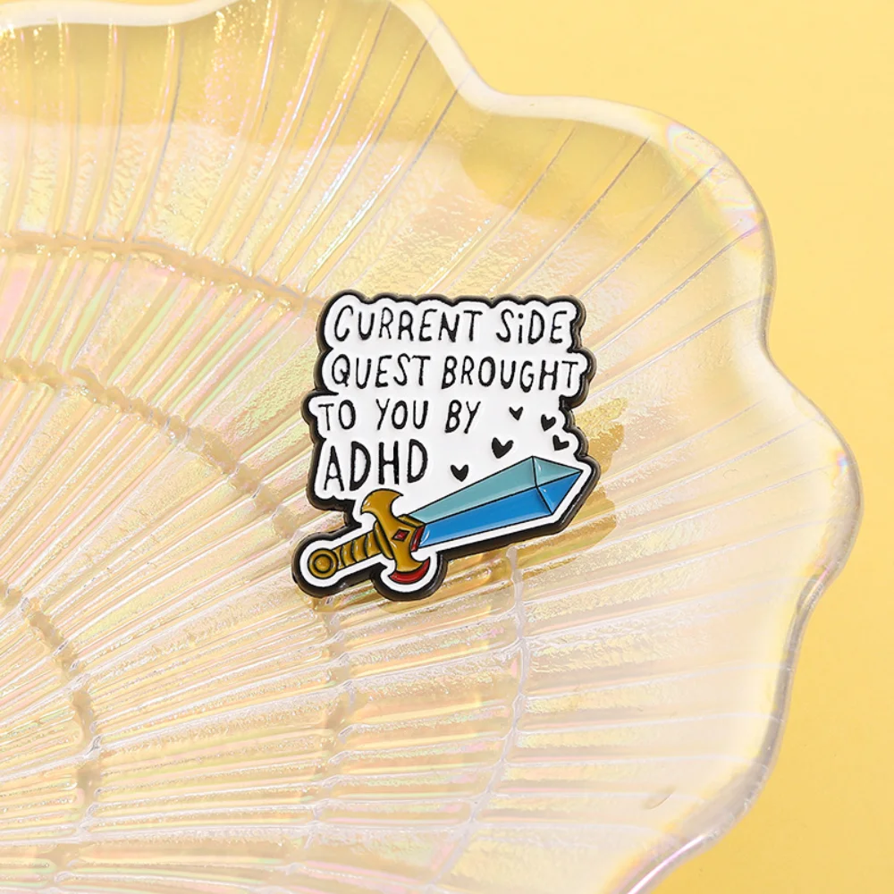 Playful Cartoon-Shaped Alloy Brooch with Speech Bubble 4 Playful Cartoon-Shaped Alloy Brooch with Speech Bubble - Image 4